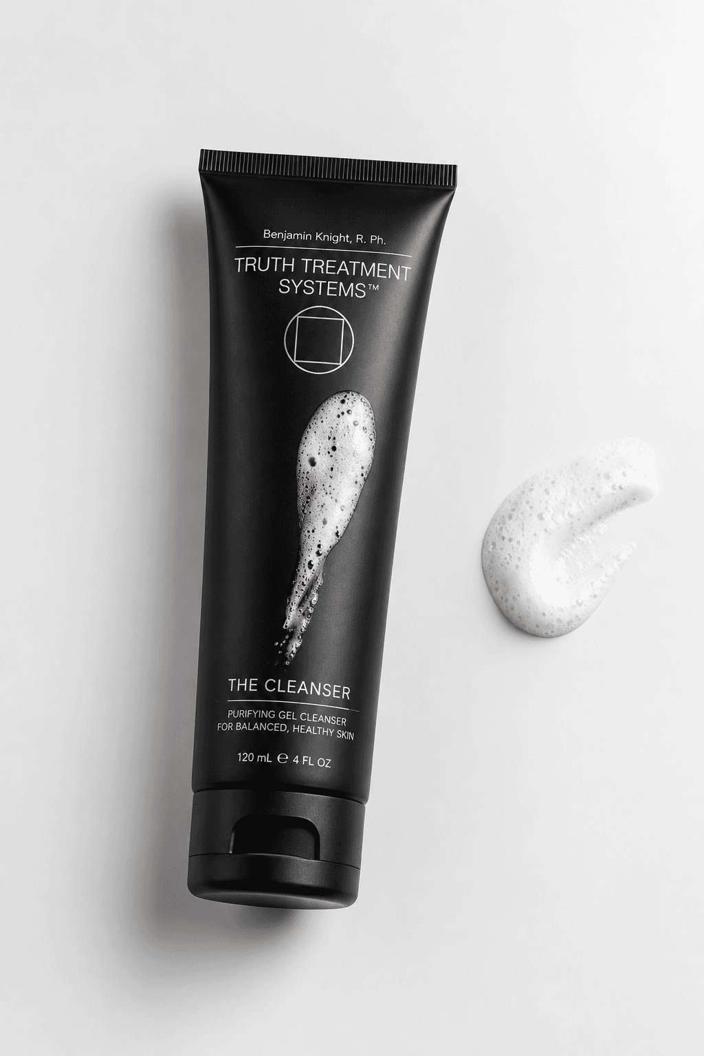 Professional skincare products arranged for a treatment